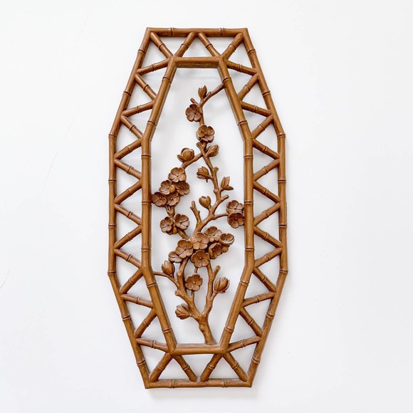 Vintage Other - Vintage Boho Cherry Blossom Wall Hanging